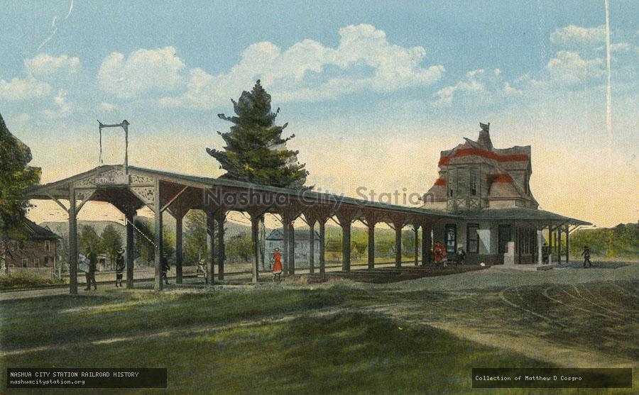 Postcard: Boston & Maine Depot, Bethlehem, White Mountains, New Hampshire